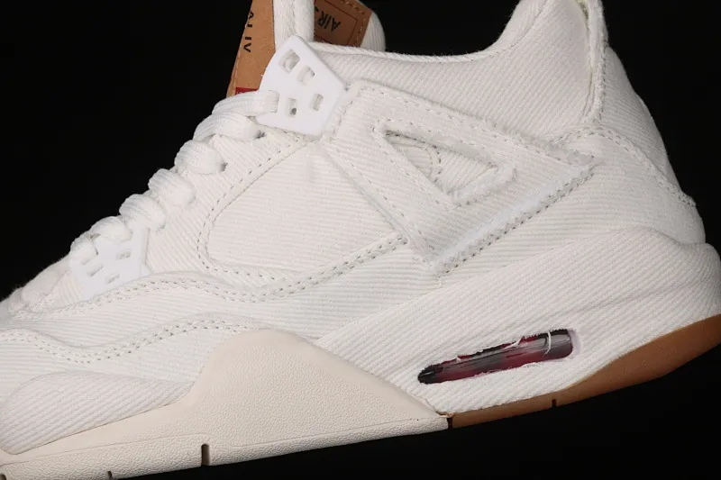 All categories Air Jordan Jordan series basketball shoes Air Jordan 4 G version Levi's x Air Jordan 4 AJ4 Joe 4 Levi's joint tannin white AO2571-100